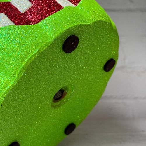 Ino Schaller Glitter Jack-O'-Lantern Pumpkin in Neon Green