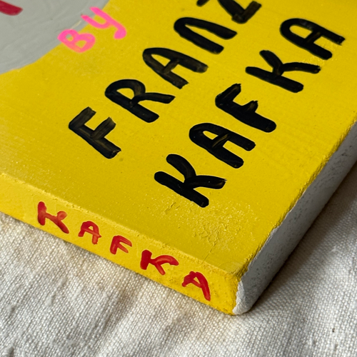 Leanne Shapton "The Trial" Painted Wooden Book