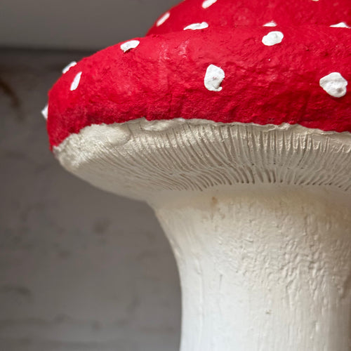 Handmade Wooden Mushroom Creation (#9) by Crystal Stone