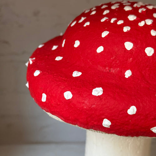 Handmade Wooden Mushroom Creation (#9) by Crystal Stone