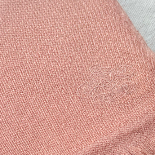 Noble Fibre Cashmere Travel Shawl in Twilight Pink