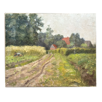 Evert Rabbers Early 20th-century Landscape Painting (ER2408)