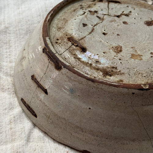 18th-century Spanish Glazed Earthenware Bowl (#2)