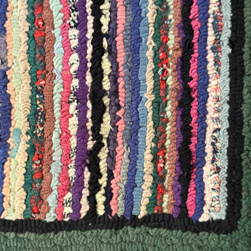 Vintage Graphic Rag Rug
