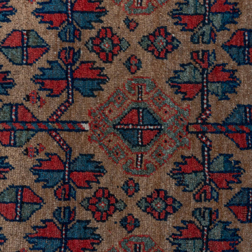 3’ 7” x 5’ 6” Vintage Kurdish Rug
