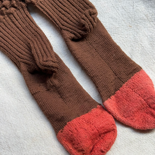 Pair of Antique German Socks (#9)