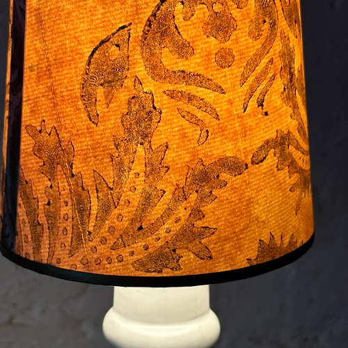 5" H Antique French Paper Custom Lampshade #AC01