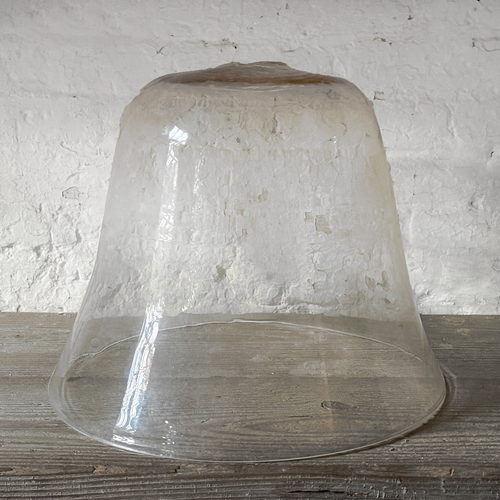 Large 19th-century French Glass Cloche de Melon (LG-09)