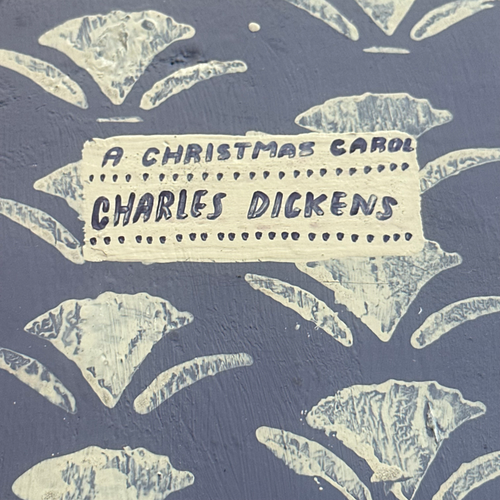 Leanne Shapton "A Christmas Carol" Painted Wooden Book