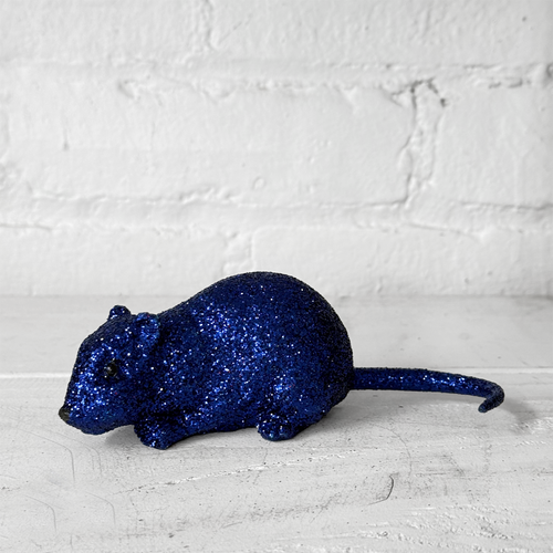 Navy Glitter Mouse