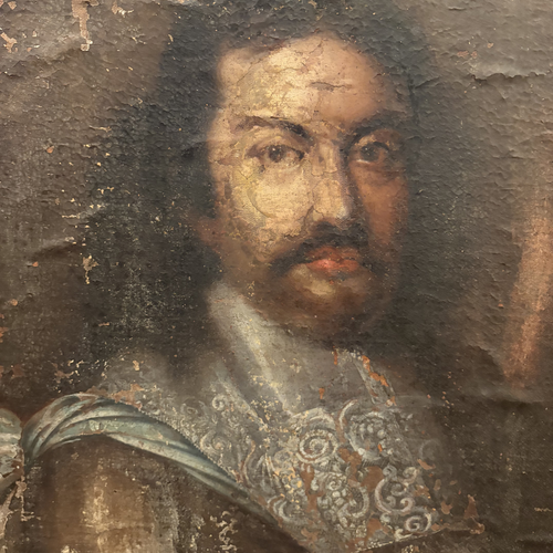 18th-century Italian Portrait Fragment