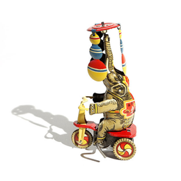 Limited Edition Wind-Up Elephant on a Tricycle
