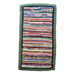Vintage Graphic Rag Rug