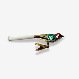 Small Multicolored Clip-on Bird Ornament