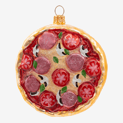 Pepperoni Pizza Ornament
