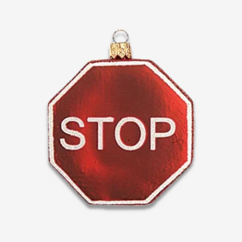 Stop Sign Ornament