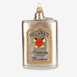 Bourbon Flask Ornament