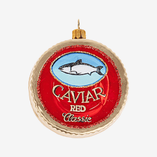 Red Caviar Can Ornament