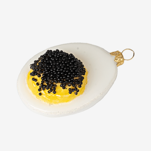 Deviled Egg with Caviar Ornament