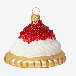 Caviar on Cracker Ornament