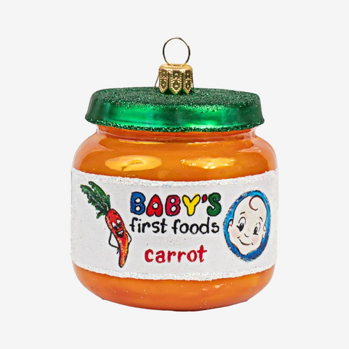 Baby Food Carrot Jar Ornament