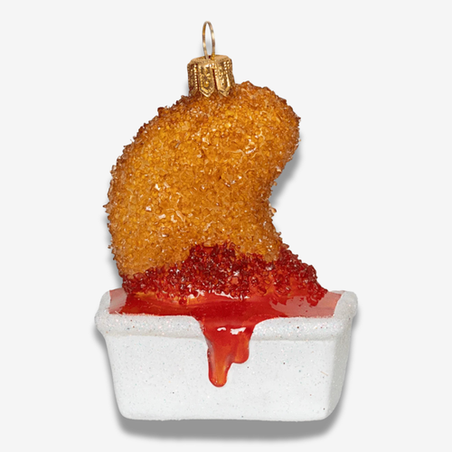 Dipping Chicken Nugget Ornament
