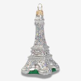 Silver Eiffel Tower Ornament