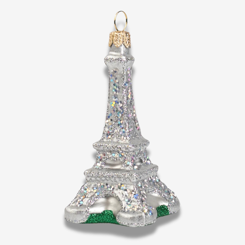 Silver Eiffel Tower Ornament
