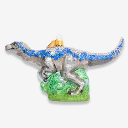 Blue Streak Velociraptor Ornament