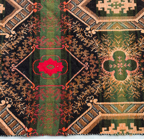 14' x 15' Antique American Loom Woven Wool Rug