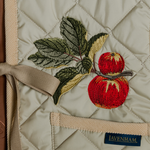 John Derian Apple Tie -Up Gilet Women's Vest in Natural Clay