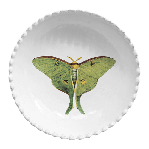 Green Eyed Butterfly Soup Plate