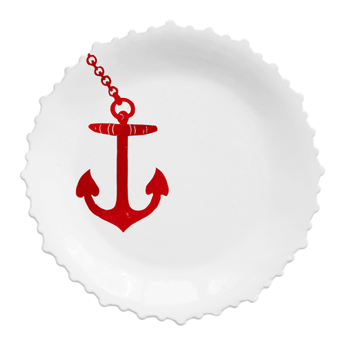 Large Anchor Dinner Plate