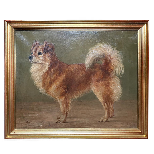 20th Century Pomeranian Painting by Chas Hermann-Léon