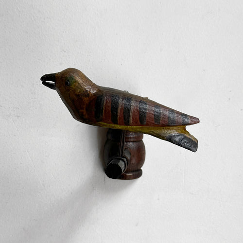 Antique Black Forest Carved Bird with Fish (BFB09)