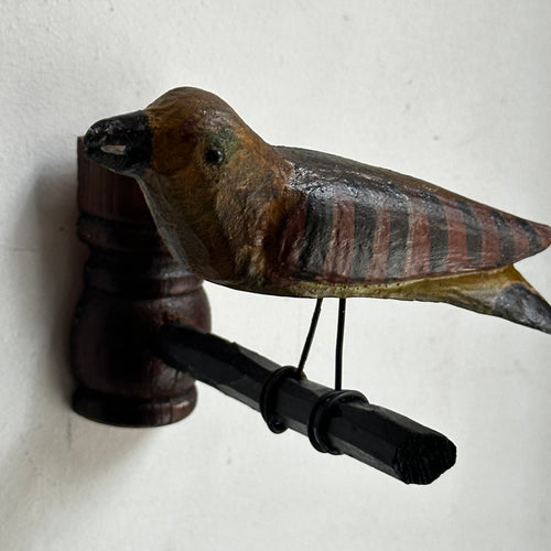 Antique Black Forest Carved Bird (BFB09)