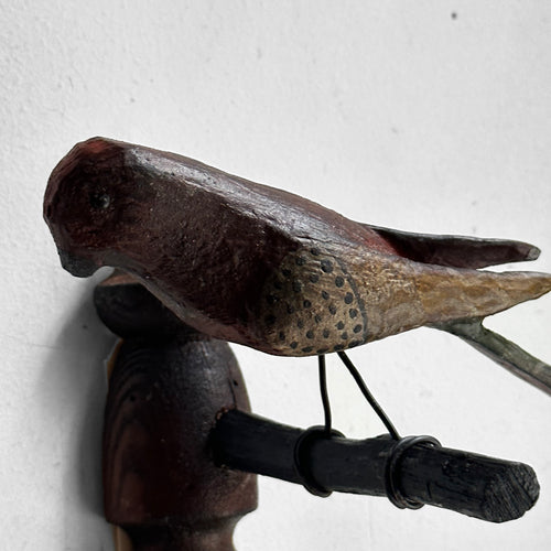 Antique Black Forest Carved Bird (BFB12)