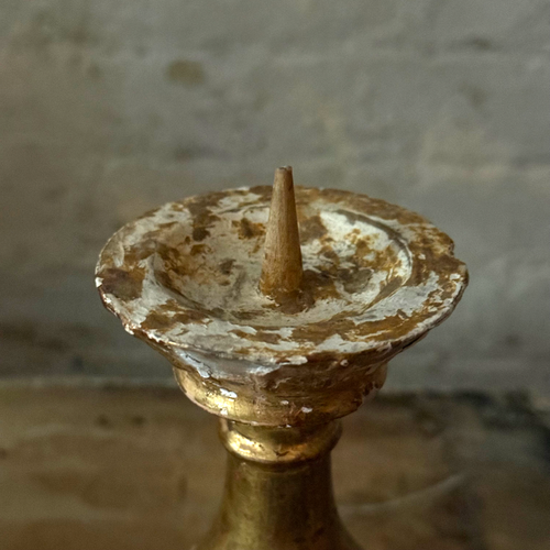 Pair of 19th-century Austrian Gilt Candlesticks (B)