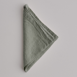 Set of Six Basix Linen Napkins in Mare