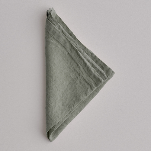 Set of Six Basix Linen Napkins in Mare