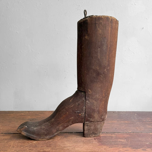 Mid 19th-century Wooden Boot Trade Sign