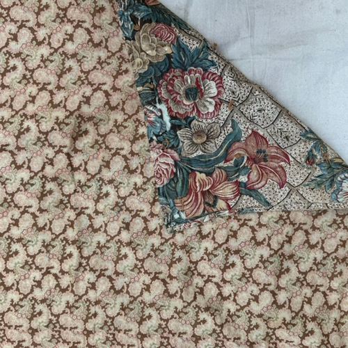 19th-century American Hand-Stitched Quilt