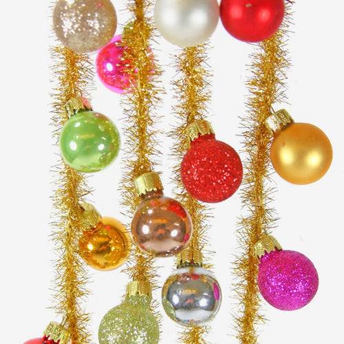 Merry & Bright Multi Colored Glass Garland