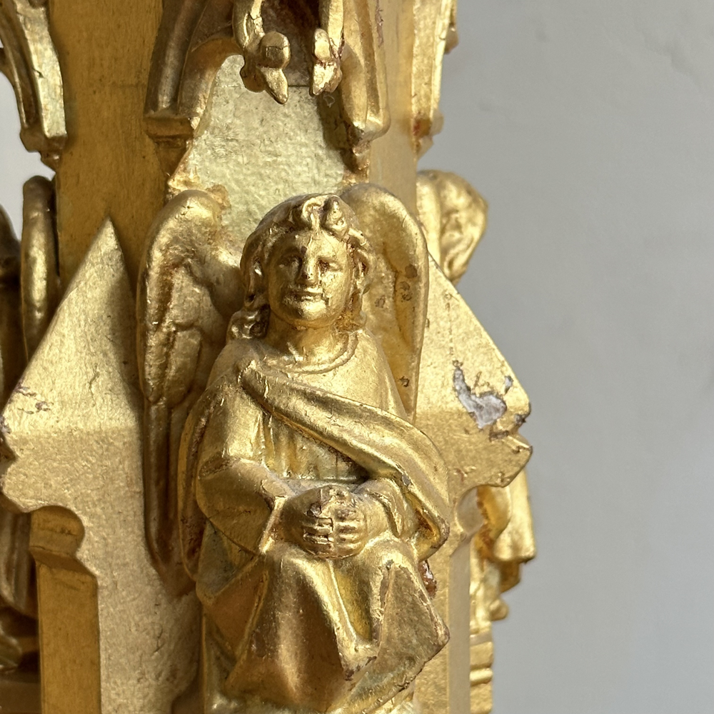 Pair of Early 20th-century Gilded Italian Candlesticks