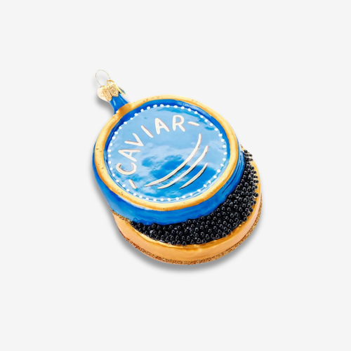 Blue Caviar Tin Ornament
