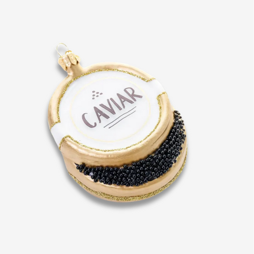 White Caviar Tin Ornament