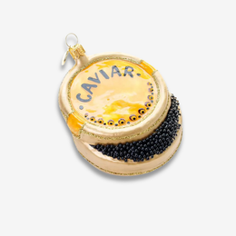 Yellow Caviar Tin Ornament