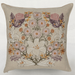 Lilies and Daisies Pillow