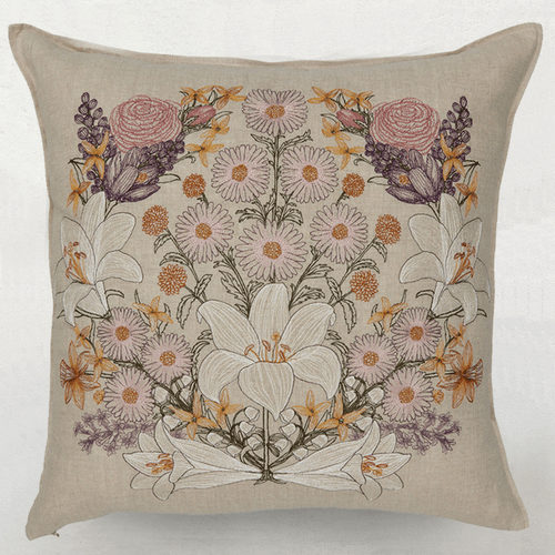Lilies and Daisies Pillow