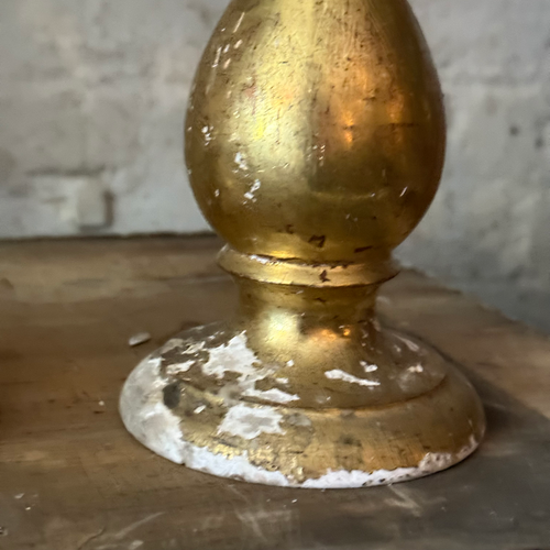 Pair of 19th-century Austrian Gilt Candlesticks (E)